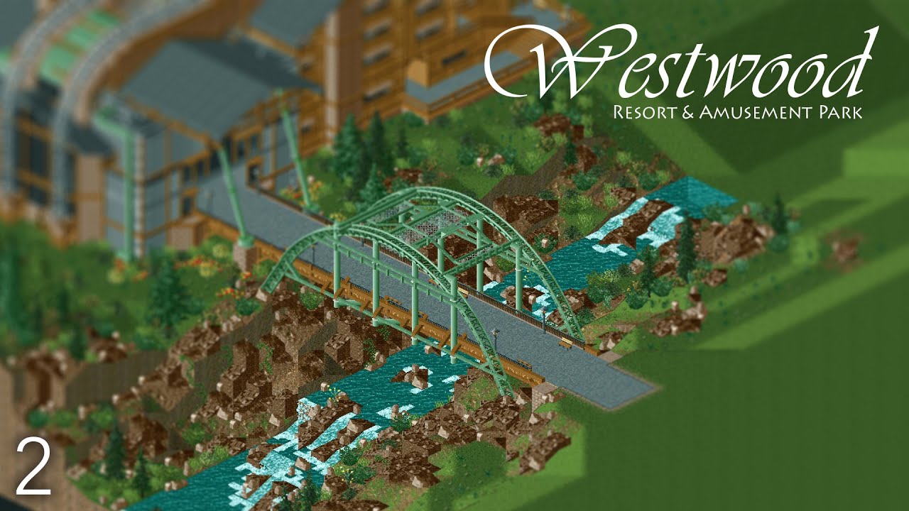 Rollercoaster Tycoon 2 - Westwood Resort [PART 2] "River & Canyon"