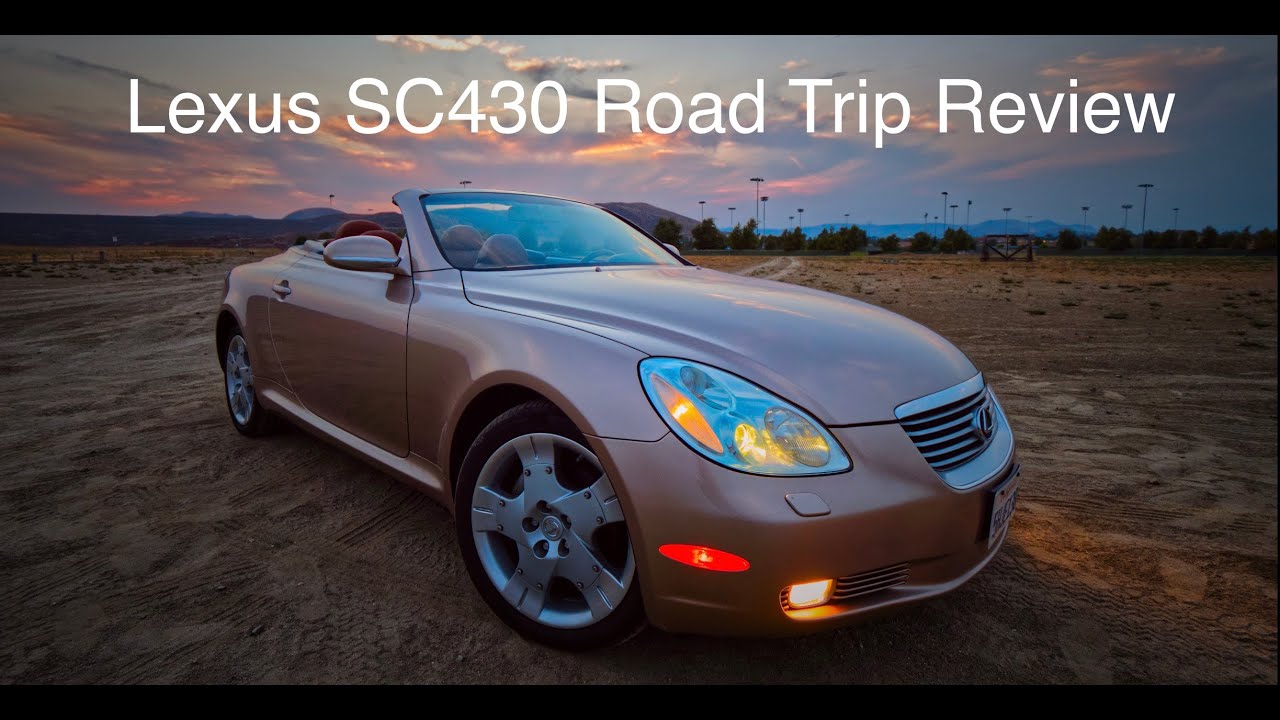 Lexus SC430 Road trip Review Vlog Best Cheapest V8 Luxury Reliable Hardtop Convertible Laughlin 2020