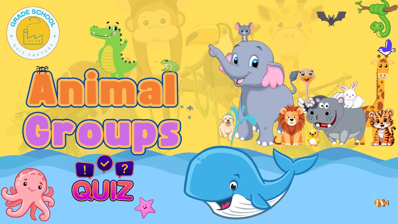 Science Quiz (Animal Groups) for Kids | Questions and Answers