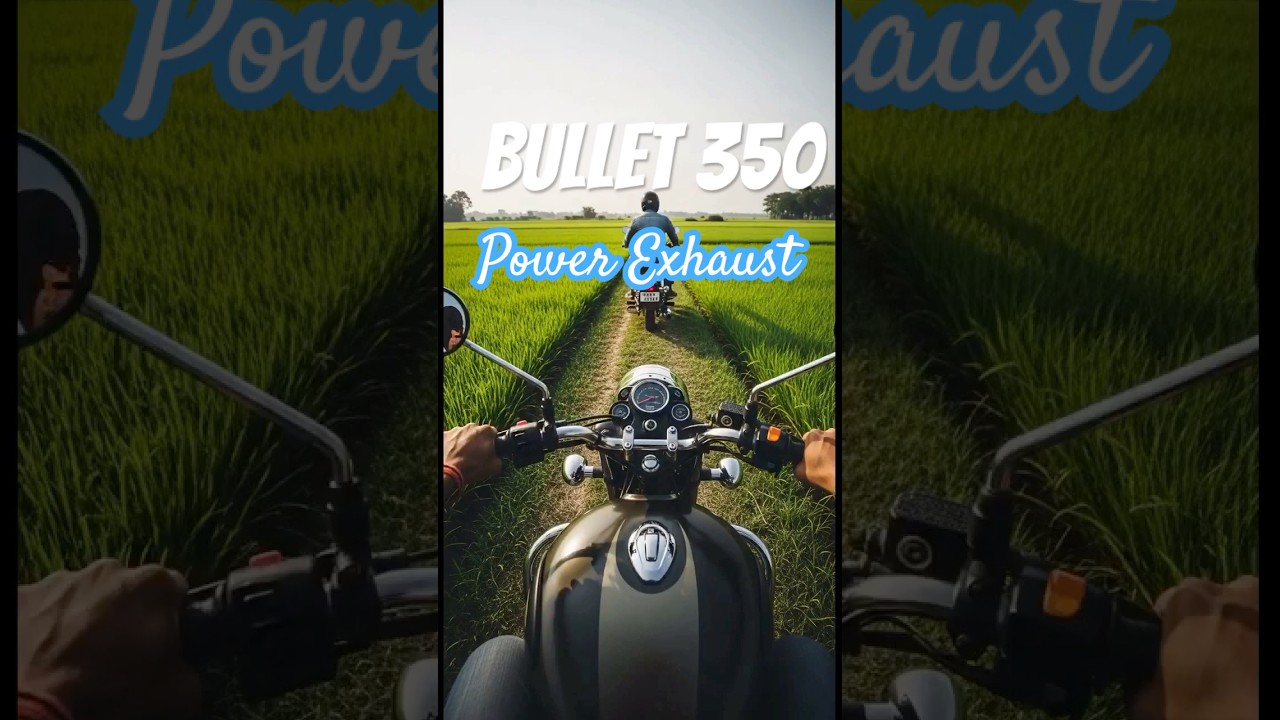 Bullet 350 Riding In Fields