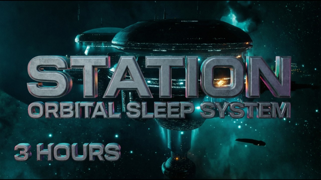 3 Hours Deep Space Station Ambience | Soft Pilot Chatter & Engine Hum for Sleep & Focus