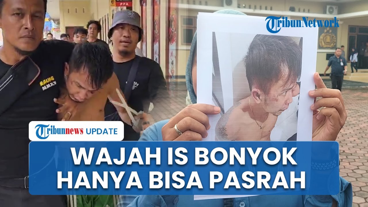 Tampang IS Pembunuh Gadis Penjual Gorengan, Pasrah Ditangkap Polisi hingga Wajah Bonyok