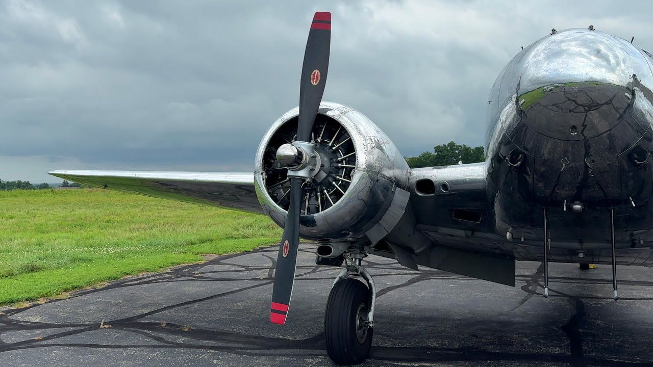Beechcraft D18S Startup & Takeoff