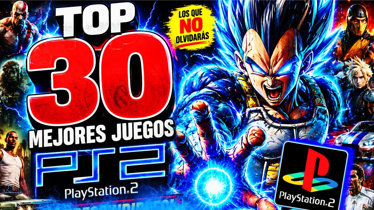 Los 30 Mejores Juegos PLAYSTATION 2: JUEGOS LEGENDARIOS🔥🔥🔥