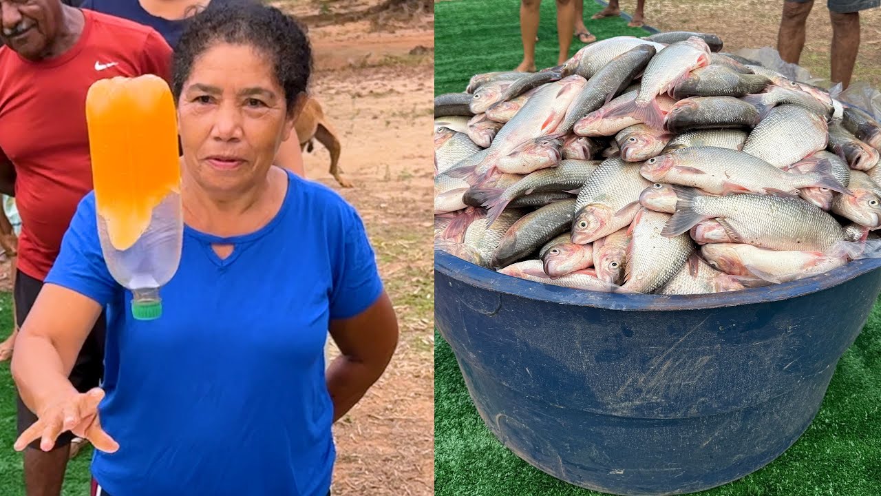 DESAFIO NO INTERIOR: Acerte a GARRAFA e Ganhe PEIXE!