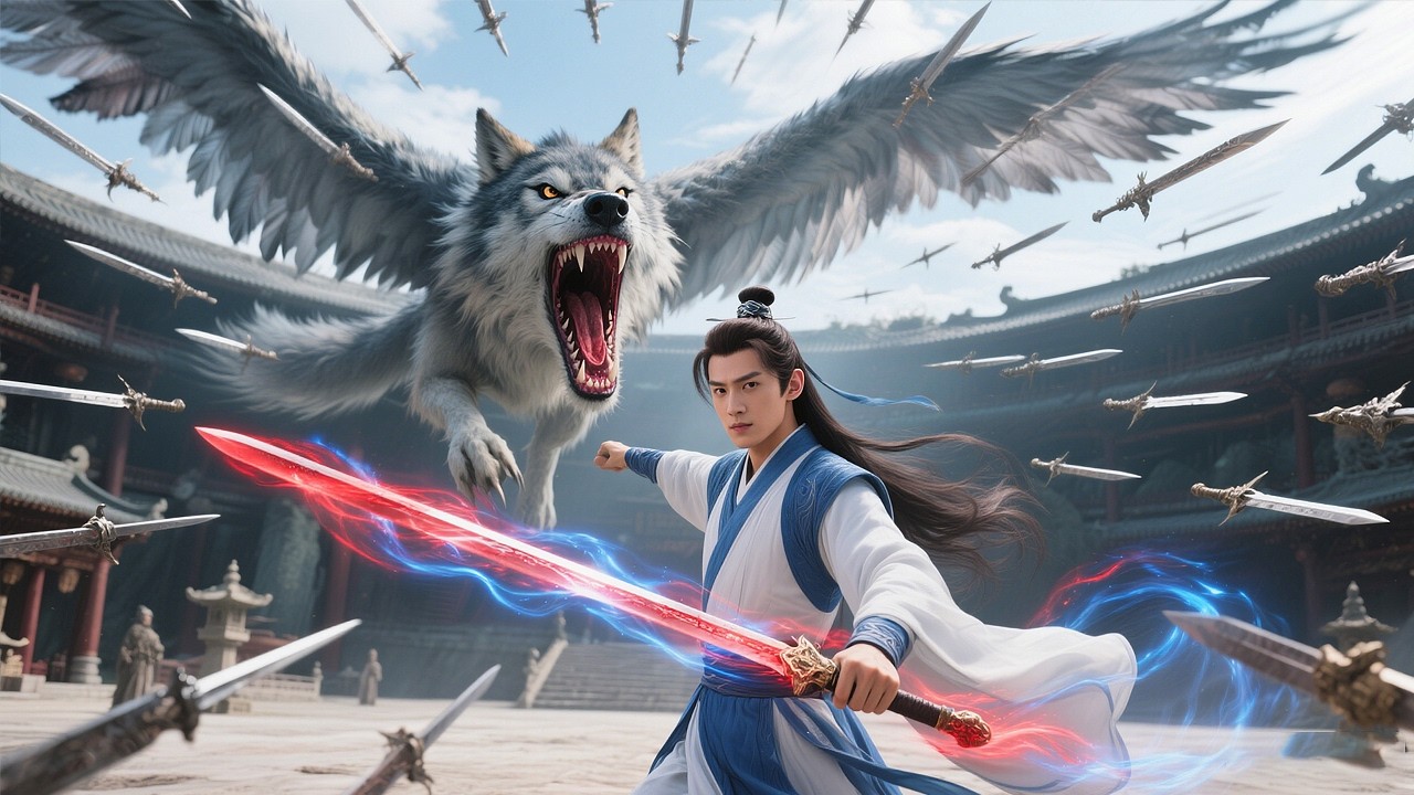 Stuttering youth is supreme master — unleashes countless swords, annihilates monster in one strike.