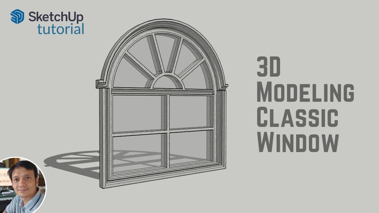 🏛️ How to Design a Classic Window in SketchUp! (Step-by-Step Tutorial)