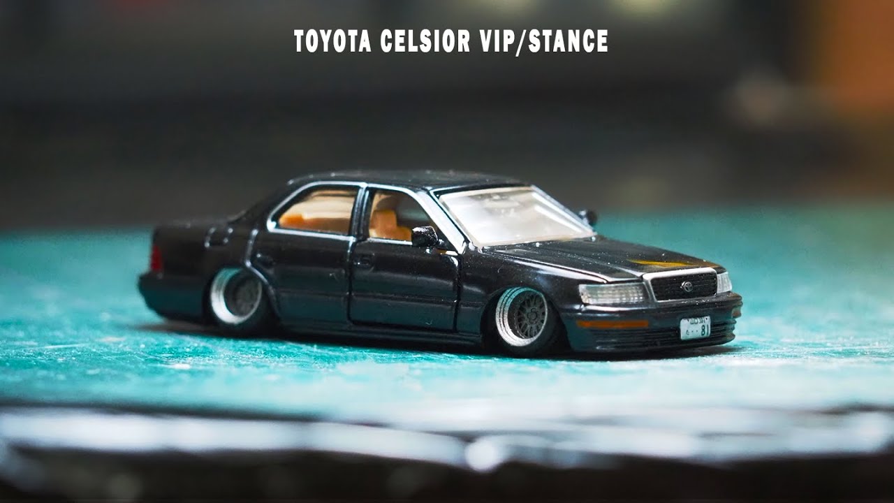 Tomica Premium Toyota Celsior VIP/ STANCE style 1/64 custom diecast