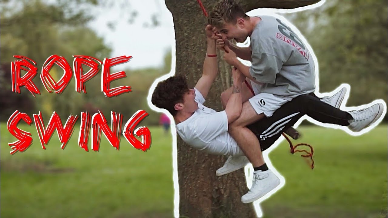 WE MADE A *ROPE SWING* AND IT HURT!
