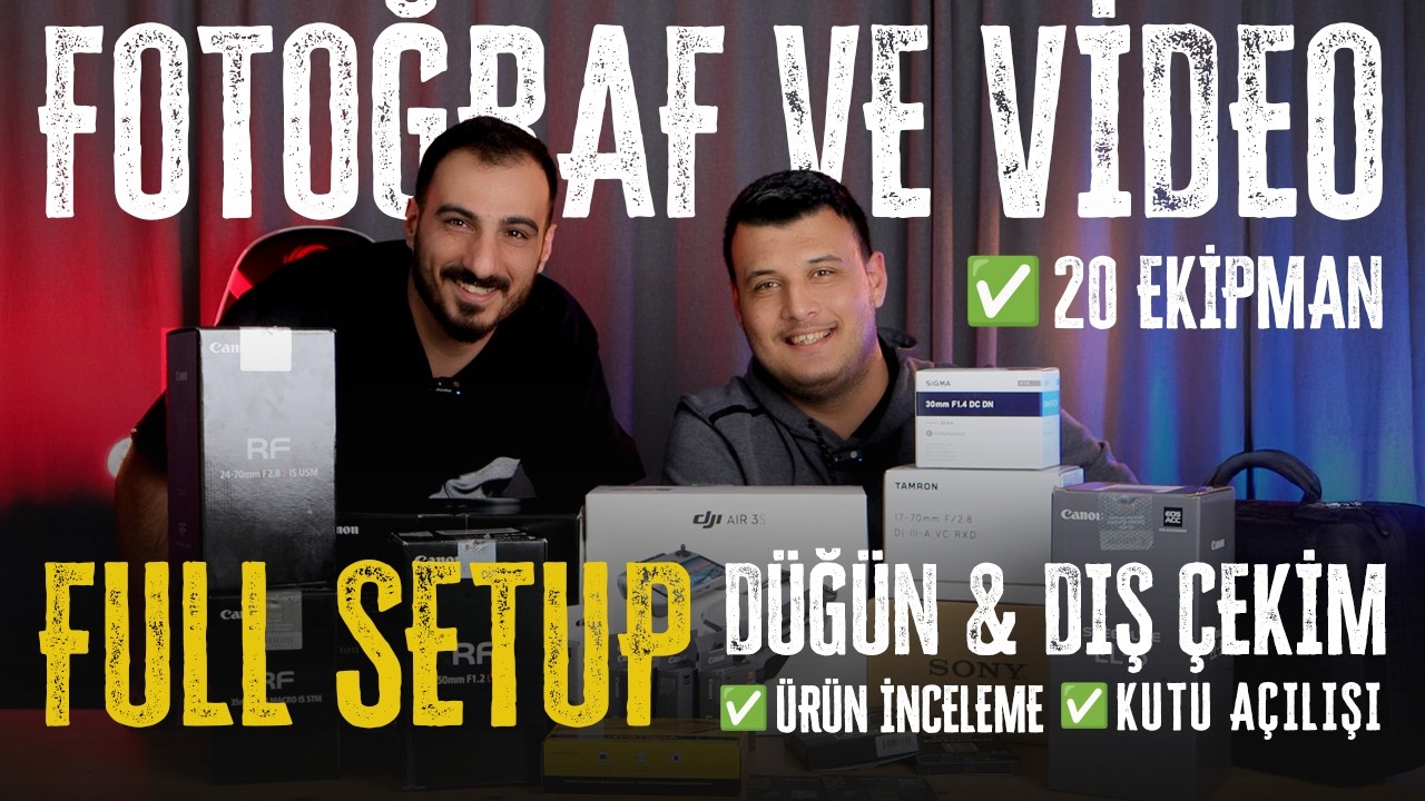 📸 Düğün Çekimi İçin 🔥20 KRİTİK Ekipman! (Canon, Sony, DJI, Sigma, Tamron) Kutu Açılımı + İncelemeler