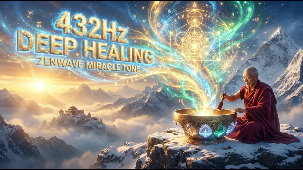 3 HOURS Deep Healing Meditation Music &bull; 432Hz Calm Mind & Inner Peace &bull; Zenwave Miracle Tone