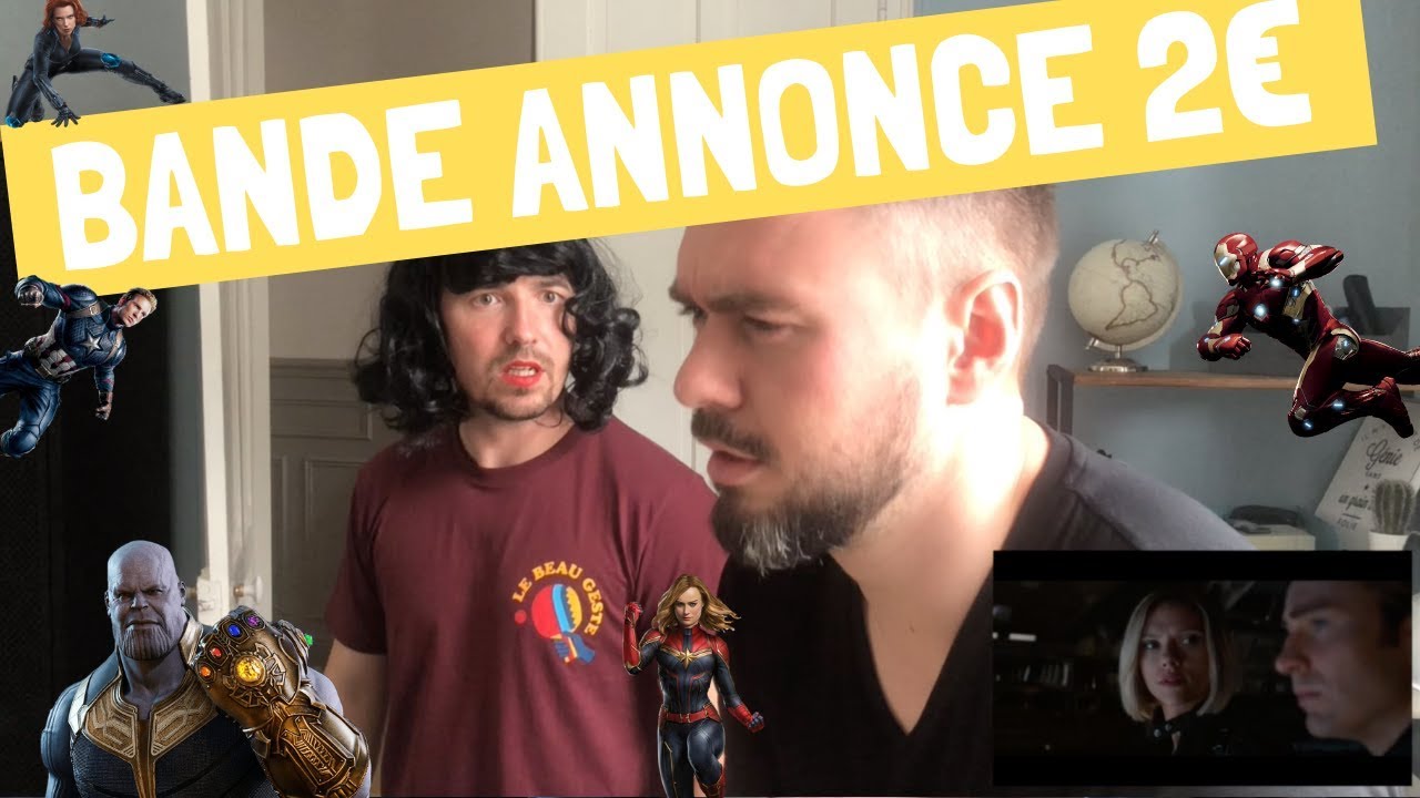 LA BANDE ANNONCE EN CARTON : AVENGERS : ENDGAME !!!