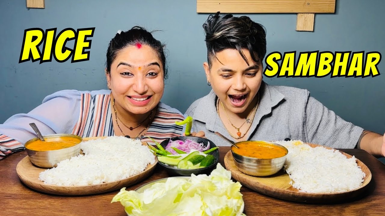 ASMR Eating Rice And Sambhar | ​⁠@YashalsMukbang