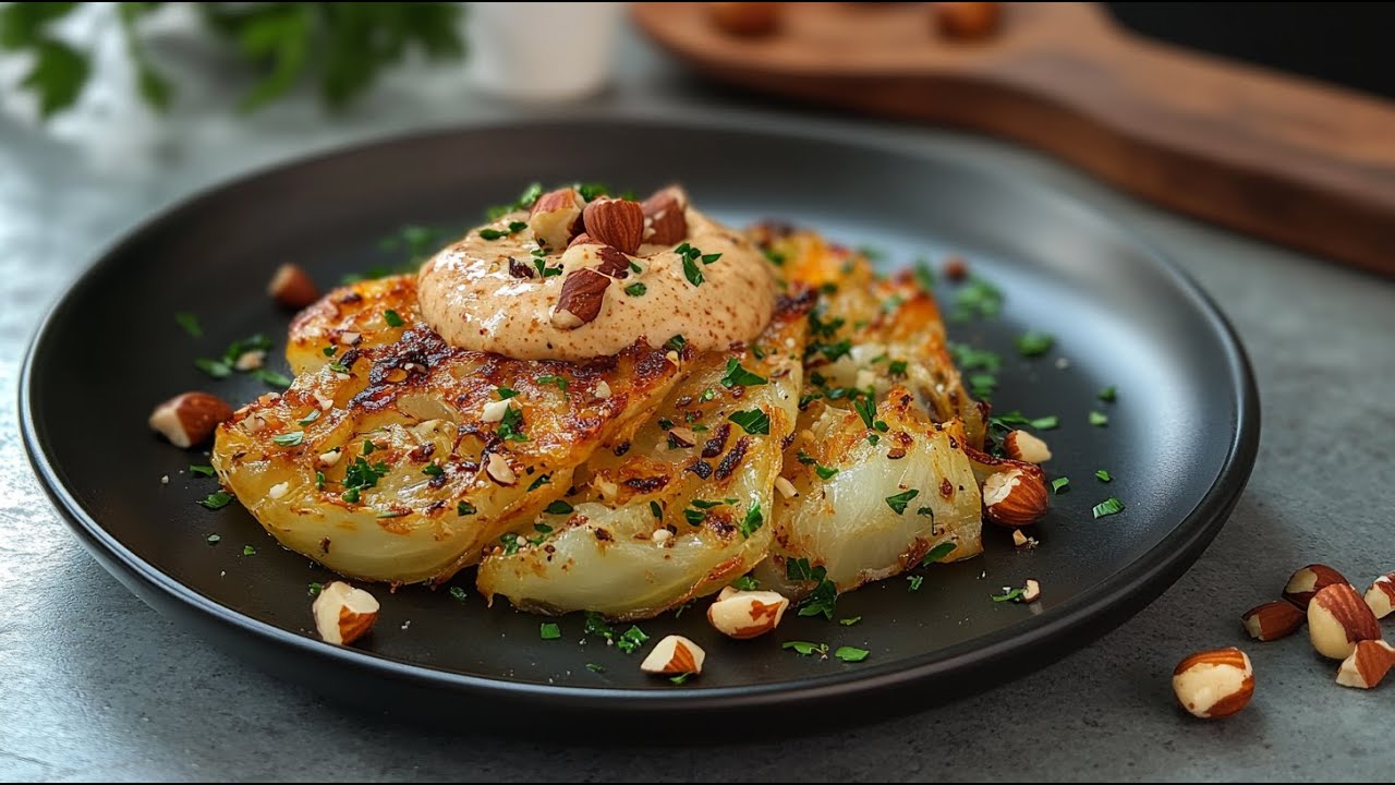 Veganes Rezept: Geschmorter Spitzkohl mit cremiger Nuss-Sauce &ndash; einfach, gesund und lecker!