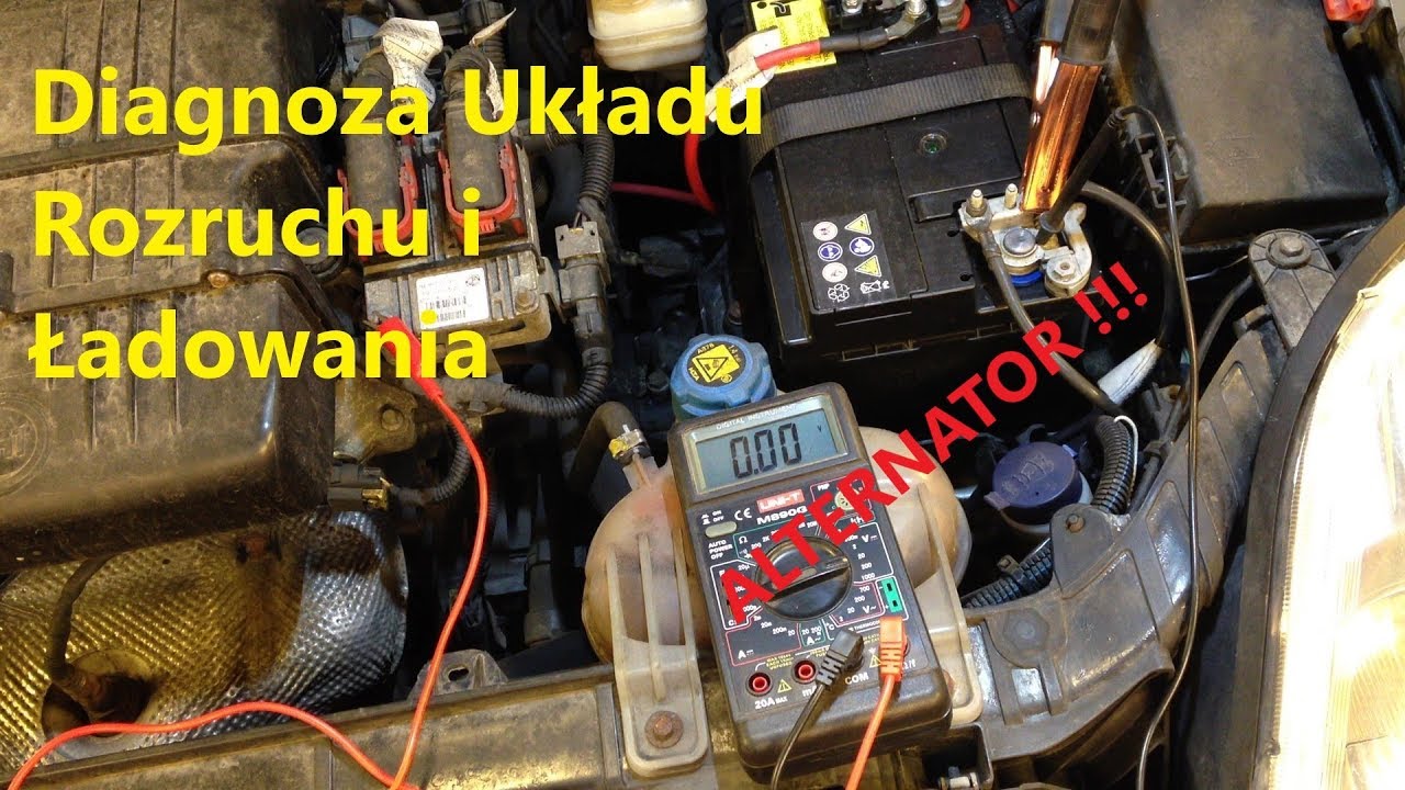 Diagnoza układu ładowania i rozruchu. Na przykładzie Fiata Grande Punto. Zapraszam!!!