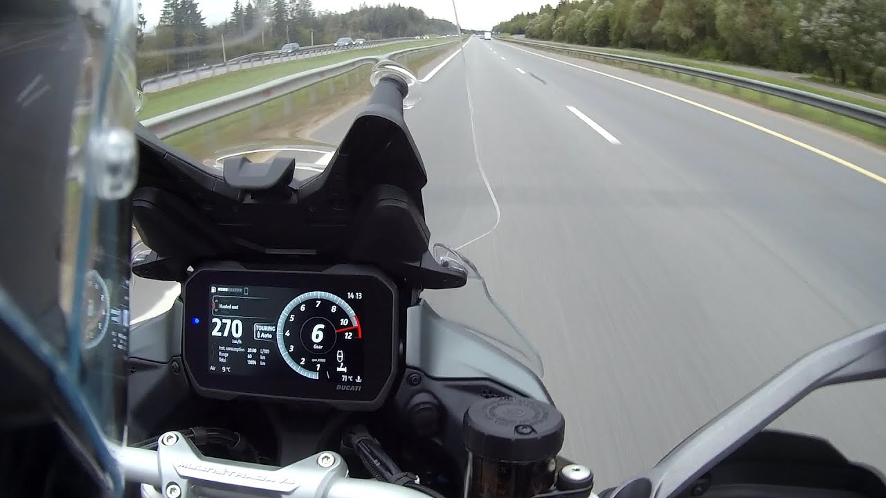 Ducati Multistrada V4 S Top Speed 270 km/h (168 mph)