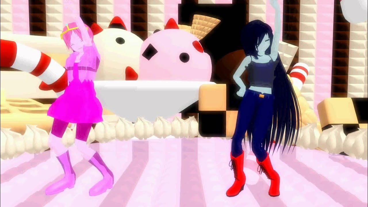 [ MMD] Newcomer Marceline the vampire queen and Princess Bubblegum