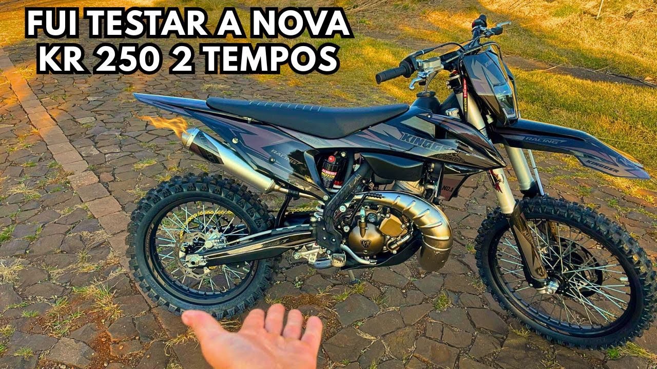 1º TRILHA COM A KINGGER 250 2 TEMPOS 🤔SERÁ QUE É BOA PRA TRILHA?