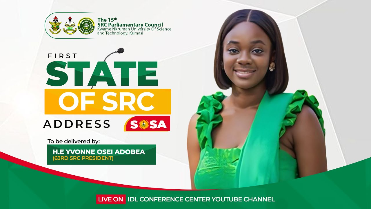 FIRST STATE OF THE KNUST SRC ADDRESS.