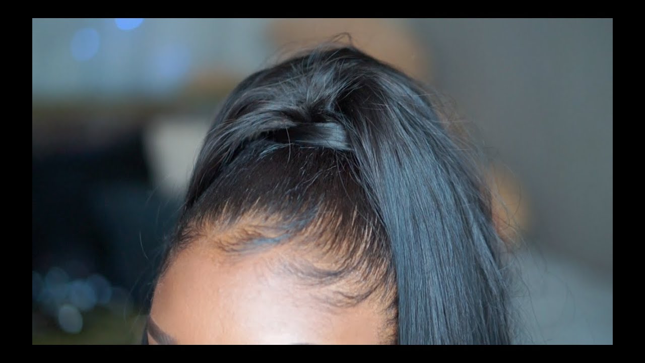 Quick High Ponytail with Weave | SheemaJtv