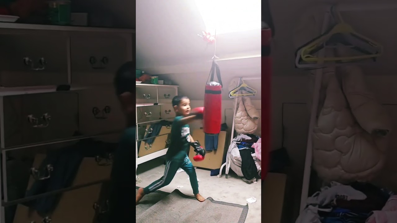 Little Champ Training at Home 🥊 