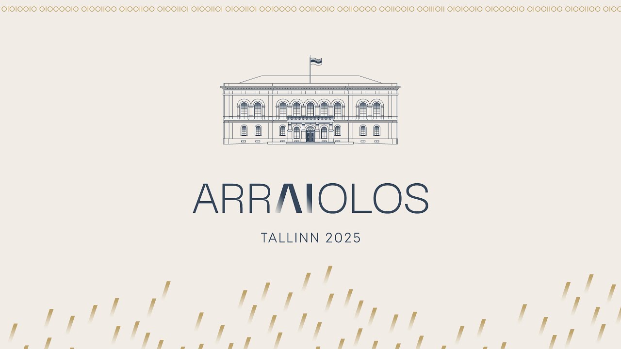 Presidents of Arraiolos Group meet in Tallinn. Arrival, greeting and doorstep statement.