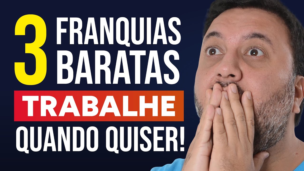 3 FRANQUIAS BARATAS​ PARA LUCRAR ALTO DE CASA 🏠💰