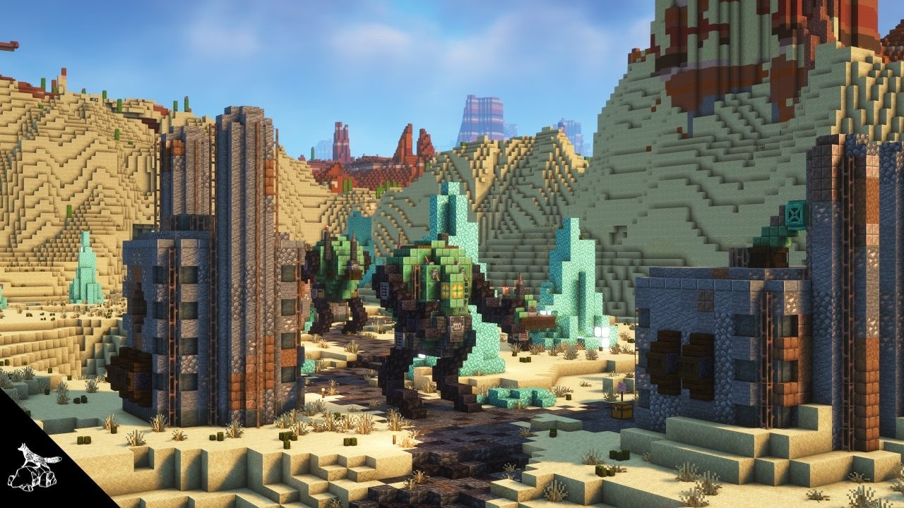 I added robots to my starter base in Minecraft!!