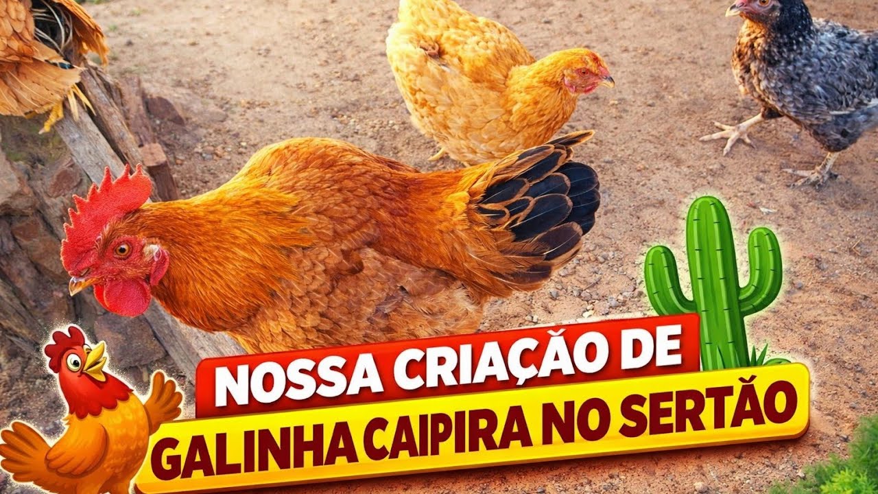 Diretamente do Sertão! Veja Nossa Criação de Galinha Caipira e Capoeira