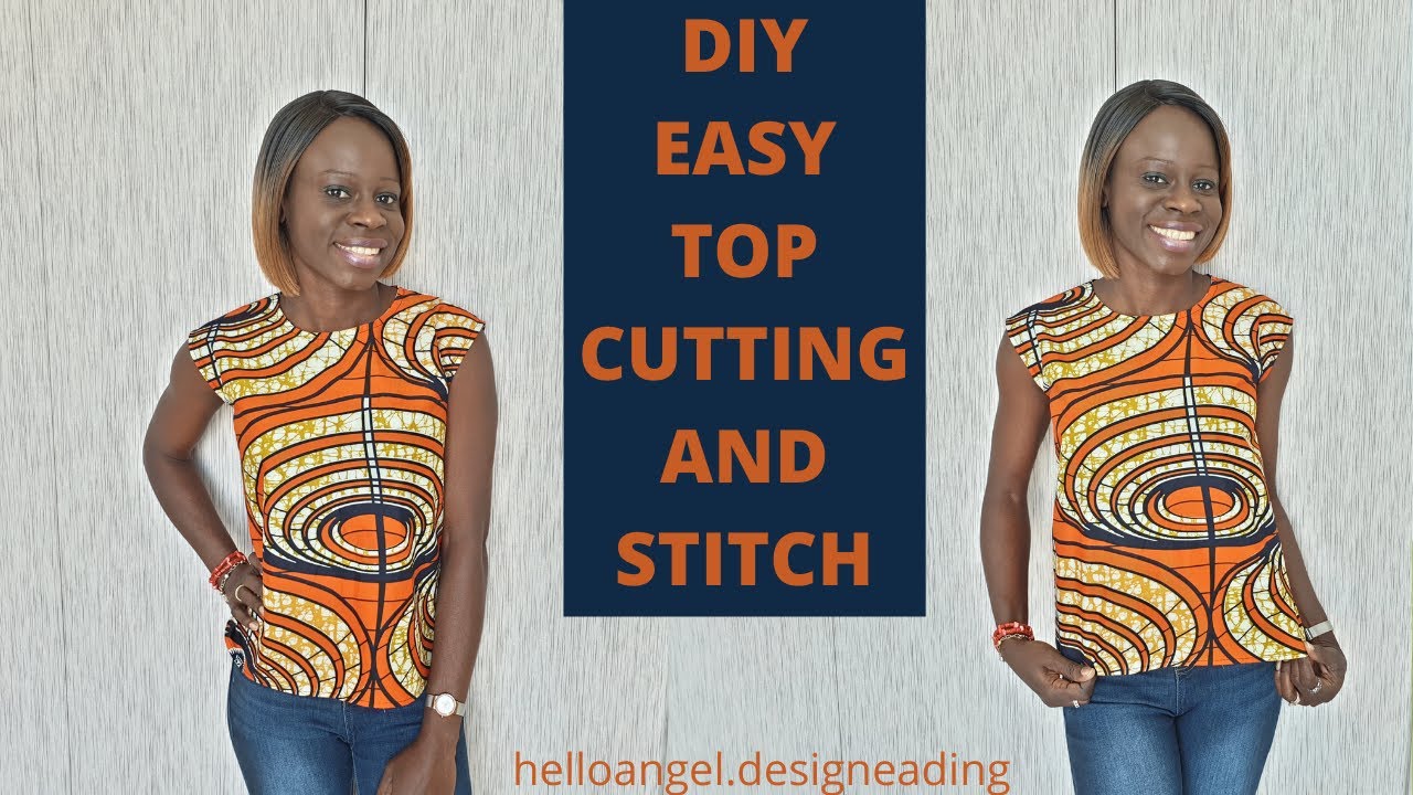 DIY EASY TOP CUTTING AND STITCHING SEWING PROJECT FOR BEGINNERS / AN EASY WAY TO MAKE TOP