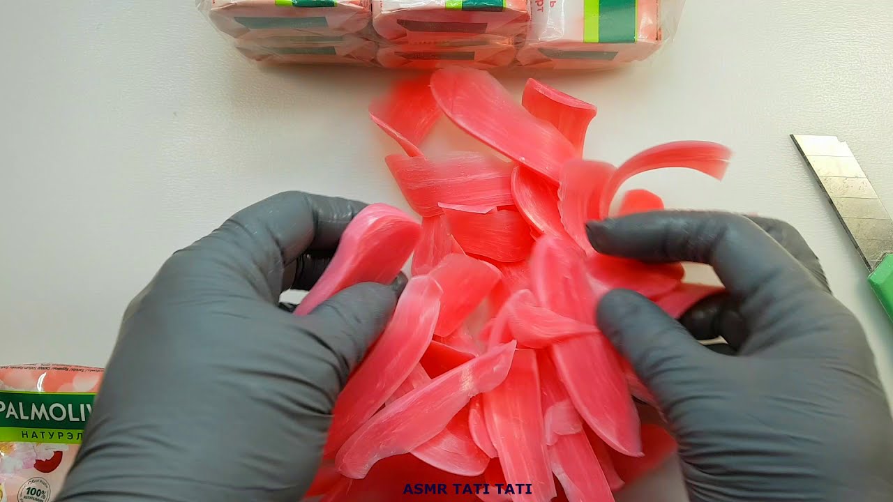 ASMR, soap, cutting, no talking | резка мыла, без разговоров