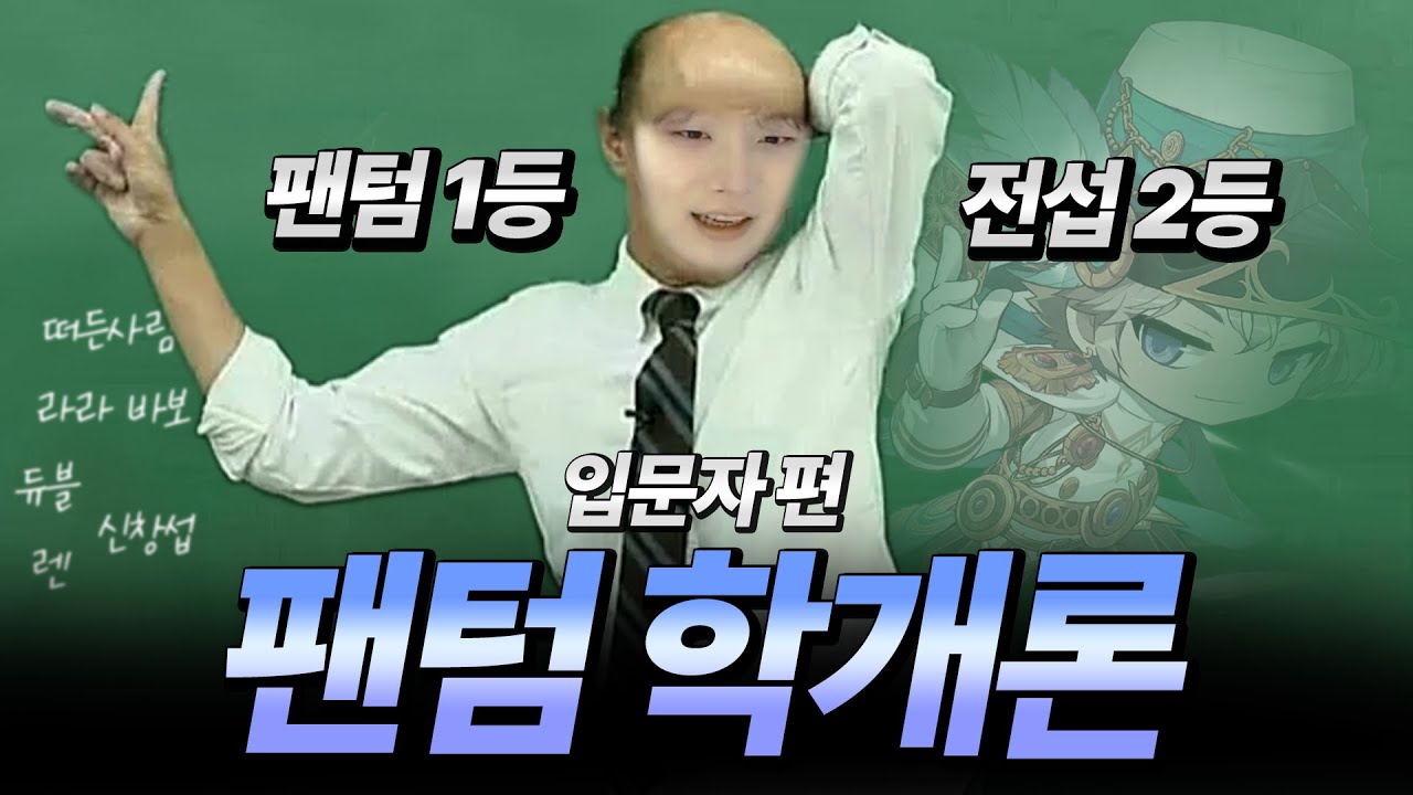 팬텀 뉴비들을 위한 『팬텀학개론』 입문자편 [메이플]