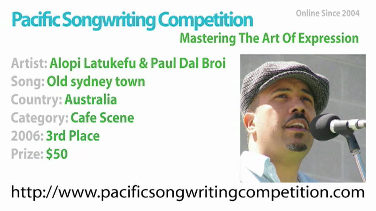 Alopi Latukefu - 2006 Pacific Songwriting Competition - 3rd Place Cafe Scene - Old sydney town