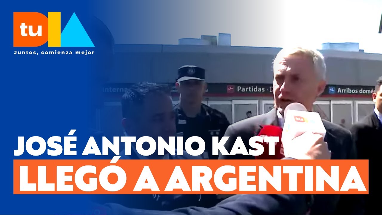 José Antonio Kast llegó a Argentina: Se reunirá con el Ministro de Economía y el Presidente Milei