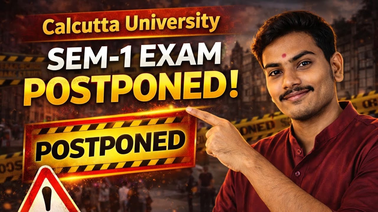Calcutta University Sem-1 CCF / CBCS B.A. /B.SC./ B.COM Exam Postponed ❗ When will the Sem-1 exam...