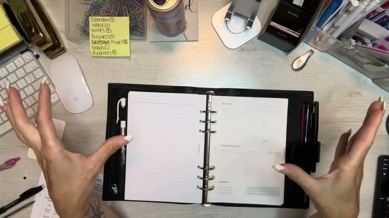 A5 Planner setup using Filofax and Moterm A5