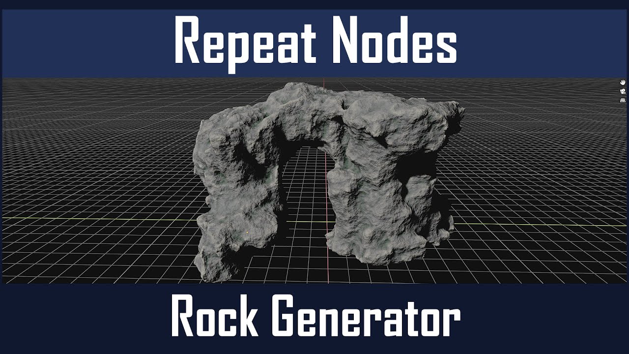 Rock Generator - Blender Repeat Nodes