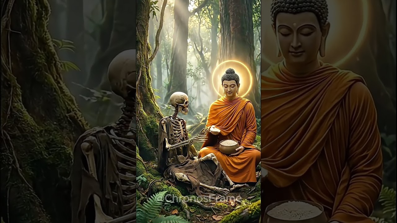 The Buddha's Compassionate Liberation: Feeding the Departed Soul #buddha #buddhistmonk #buddhastory