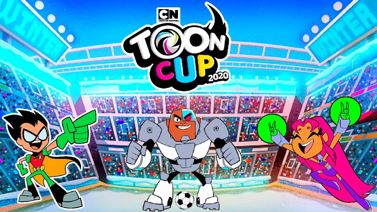 TOON CUP 2020 - ROBIN, STARFIRE AND CYBORG PLAY A SOCCER TOURNAMENT - CARTOON NETWORK GAMES