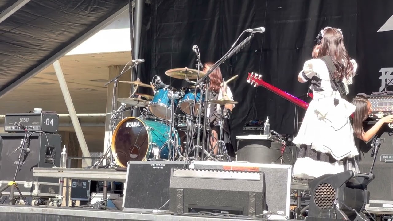 Band-Maid. AfterShock sound check (Akane focused) October 9, 2022