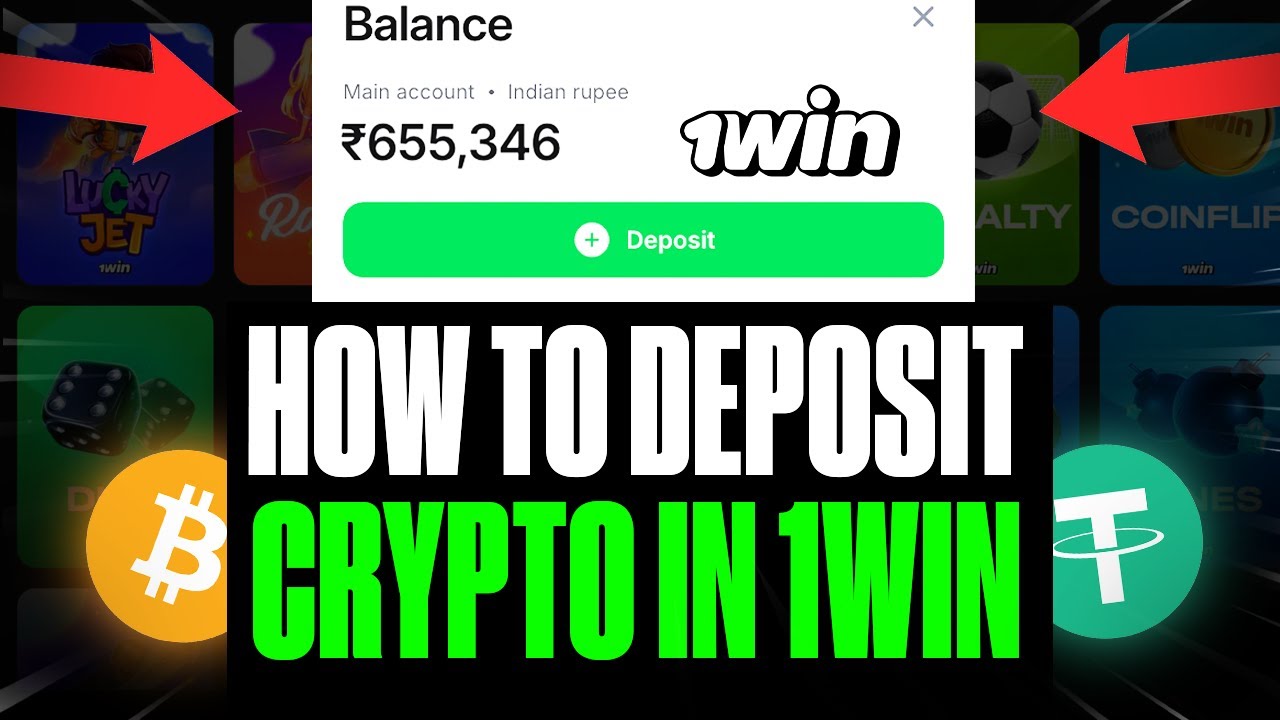 How to Deposit Crypto in 1WIN? How to Get 600% Bonus on 1WIN? 1win Crypto Deposit Tutorial
