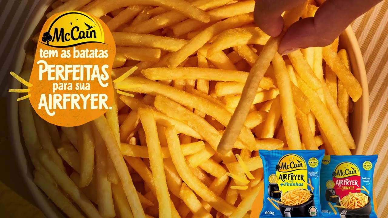McCain tem as batatas perfeitas para  sua airfryer.