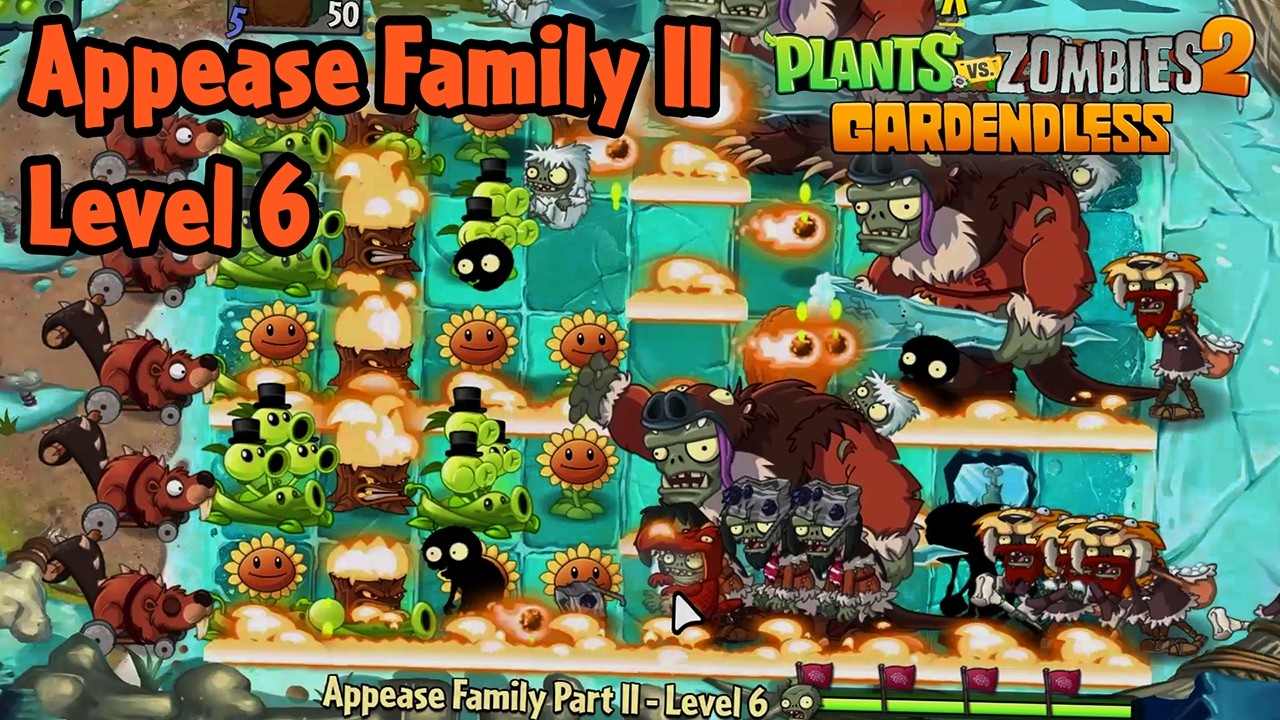 Appease Family Part II - Level 6 (FINAL) [PC] (Hardest difficulty) | Plants vs Zombies 2 Gardendless