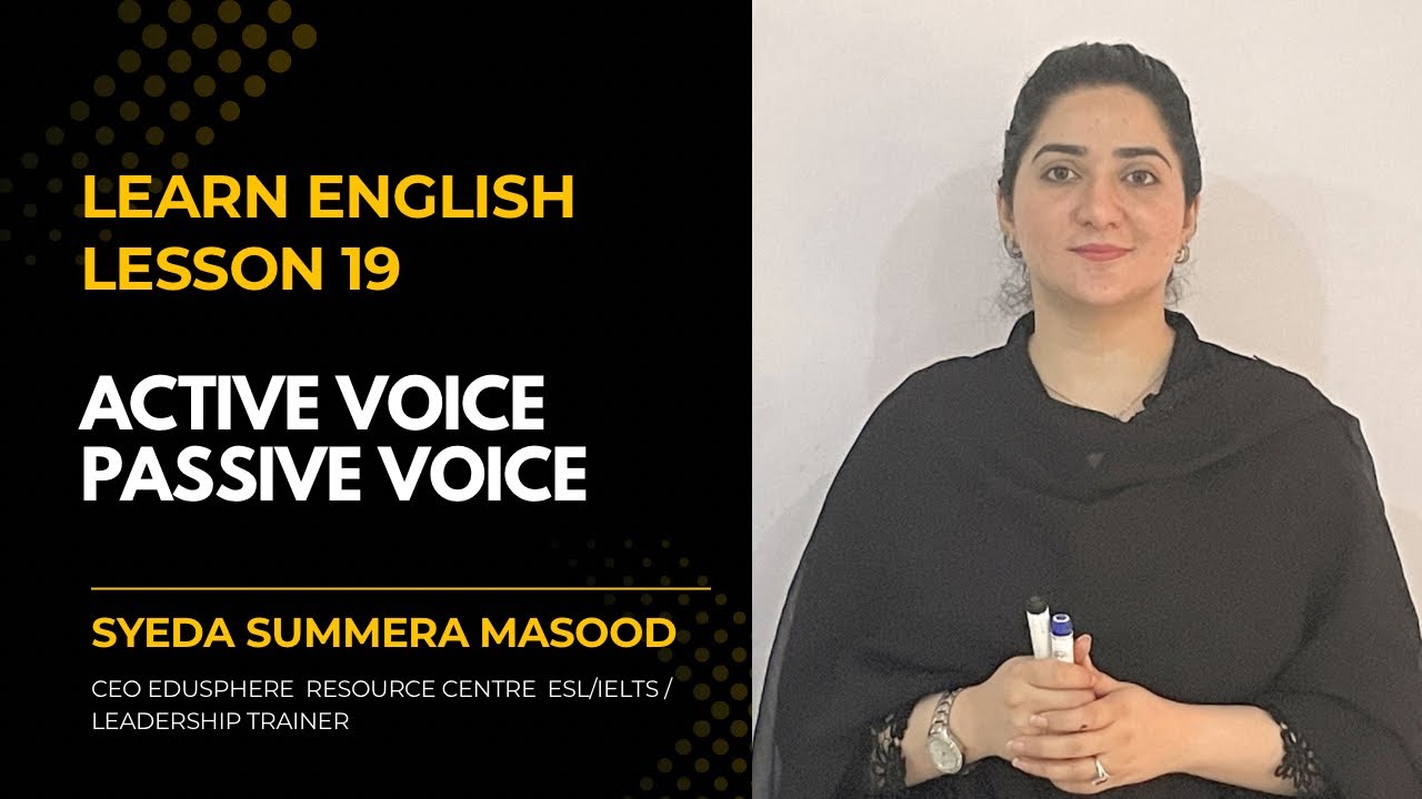 Active voice and passive voice in 9 min 