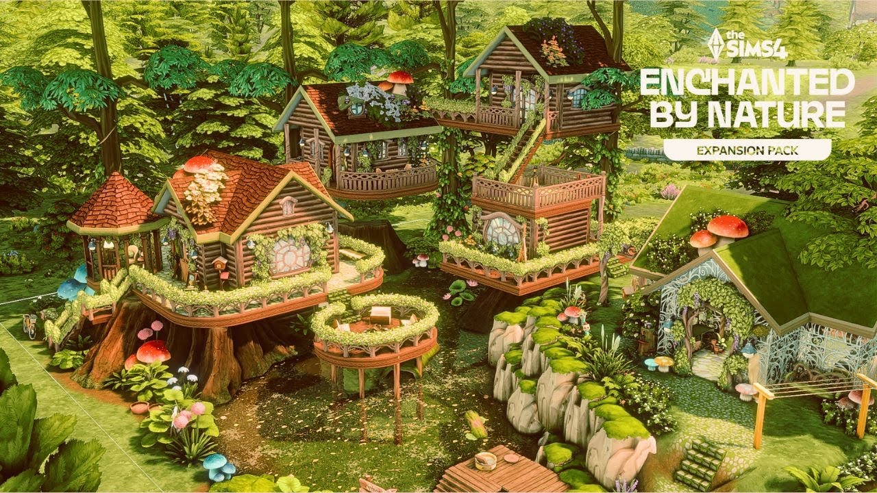 Fairy Tree House🌳 | Enchanted by Nature🧚‍♀️ | Stop Motion Build | The Sims 4 | No CC