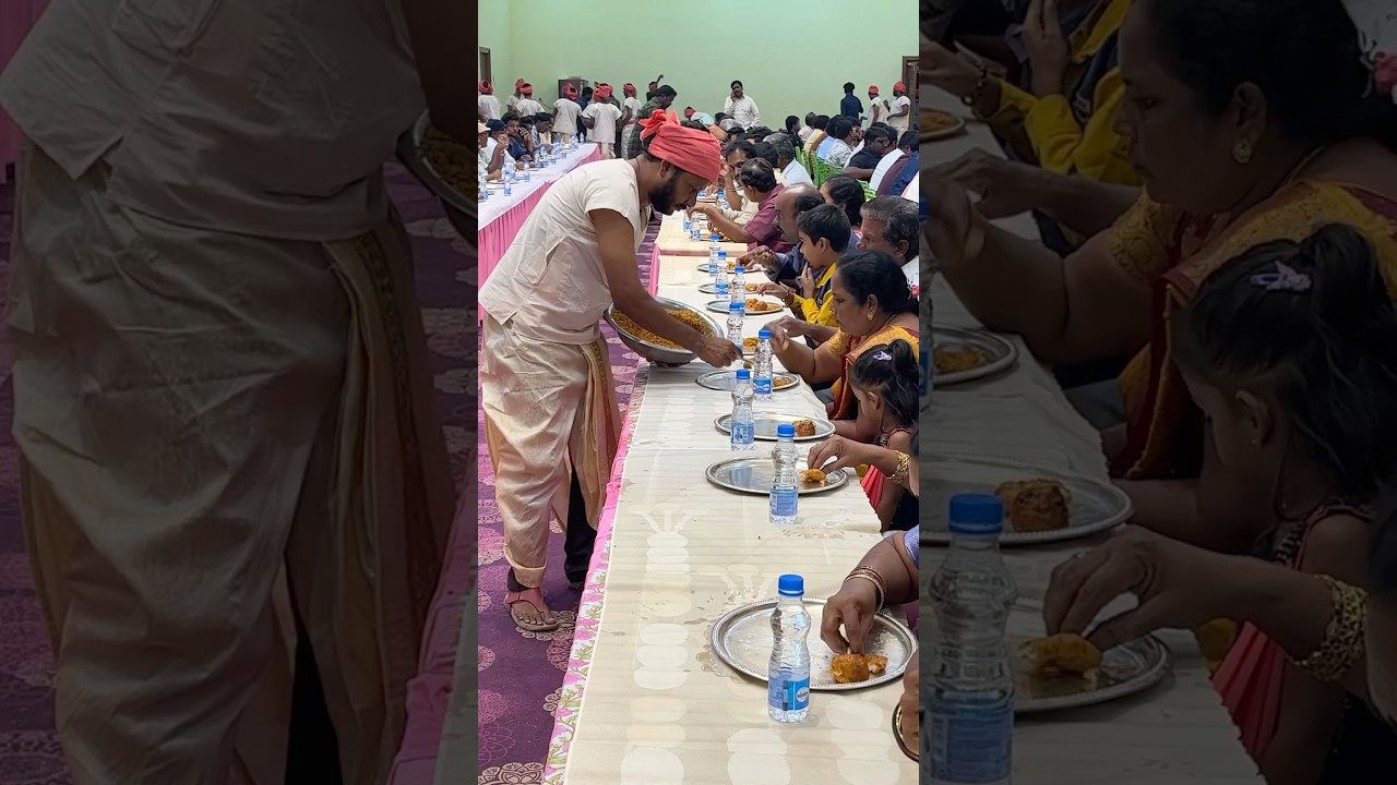 Hyderabads richest wedding | Serving food in Silver Plates | 150+ veg & Non-veg items #food #foodie