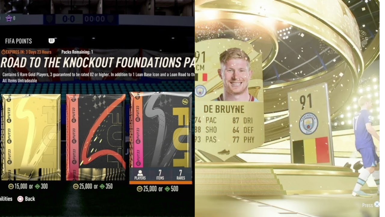 Road to the Knockout Foundations Pack MUST DO 91 RATED FIFA 23