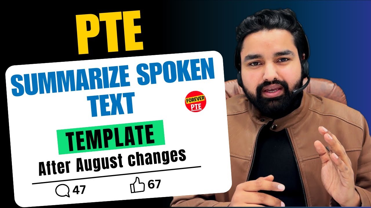 Summarize Spoken Text Template PTE | After Changes 