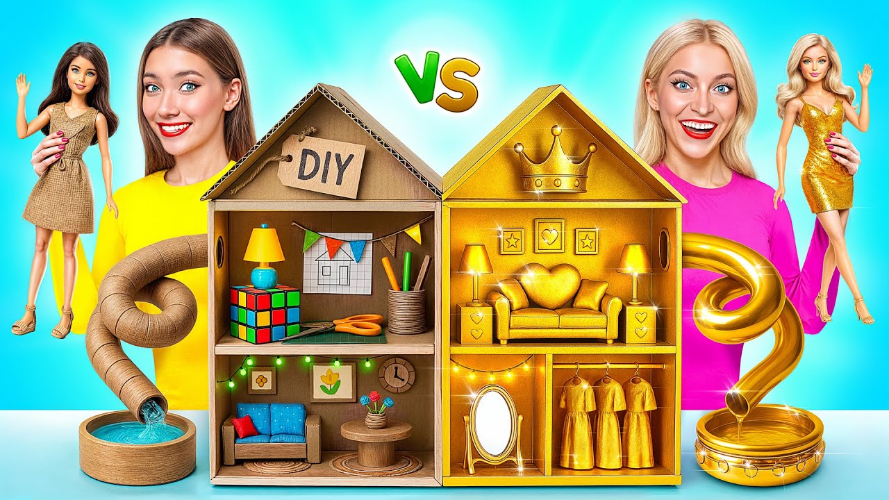 Строим Удивительный Кукольный Домик | Дорогой vs Дешевый Челлендж от Multi DO Smile