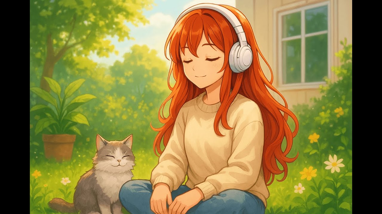 Lofi Chill 🌿 Música para Relajarse, Estudiar y Trabajar | Girl & Cat Cozy Vibes
